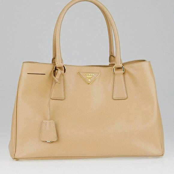 Prada Sabbia Saffiano Lux Leather Small Tote Bag BN1874 - Picture 1 of 11